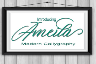 Ameila: A Calligraphy Typeface for Elegant Modern Design