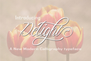 Delight: The Elegant Calligraphy Typeface for Creative Expression