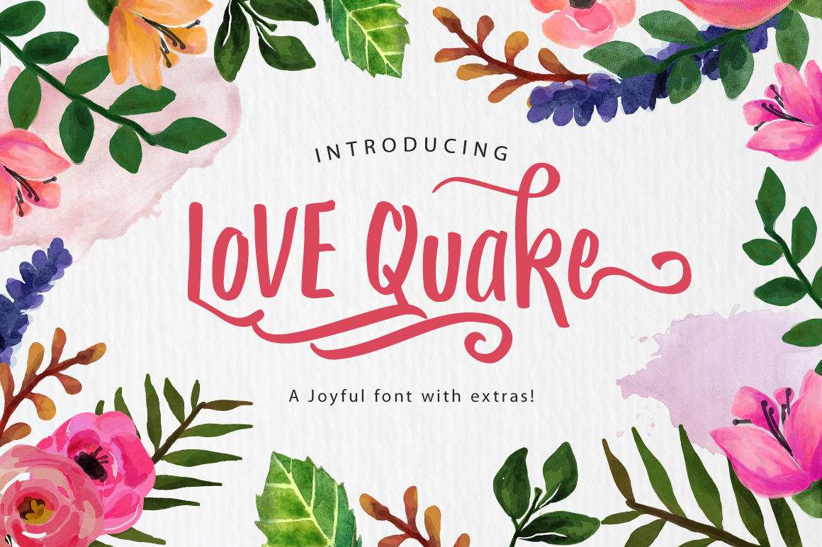 Love Quake: A Font Inspired by Joy and Craftsmanship