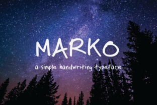 Marko: A Handwritten Typeface for Authentic Design