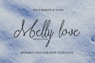 Melly Love: A Modern Calligraphy Font for Elegant Design