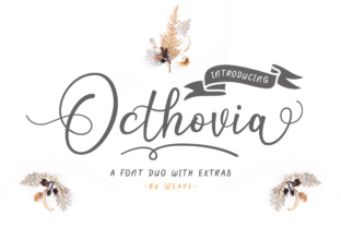 Octhovia Duo: A Modern Calligraphy Typeface for Contemporary Projects