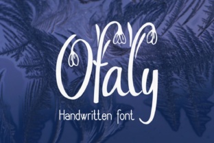 Ofaly: A Handwritten Typeface for Friendly and Casual Designs