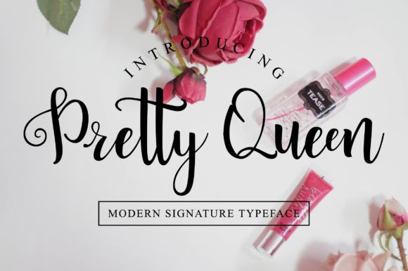 Pretty Queen: The Trendy, Natural Typeface for Everyday Elegance