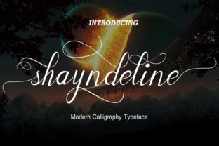 Shayndeline Scripts: A Handcrafted Calligraphy Typeface for Modern Elegance