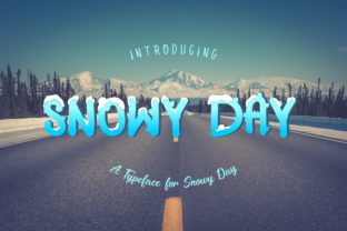 Snowy Day: A Playful Hand-Drawn Typeface for Winter Projects