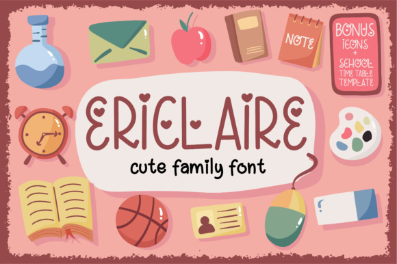 The Ericlaire Typeface: A Versatile Design Tool for Youthful Projects